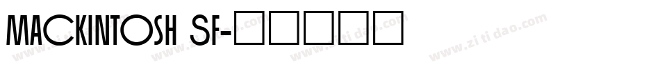 Mackintosh SF字体转换